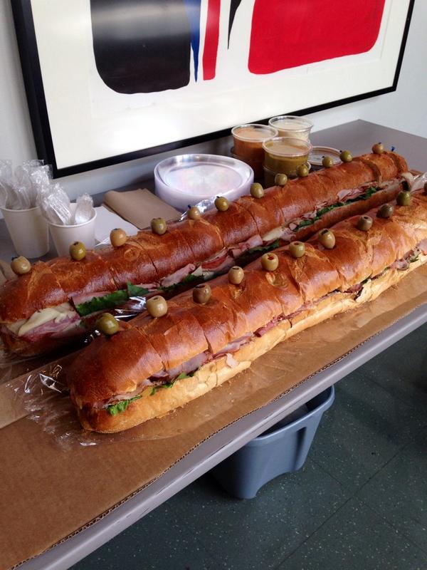 Holy sandwich! Lunch is served for our hardworking company! @NS4DRAMA