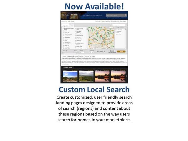 Custom Local Search Now Available! #realestate #website #technology