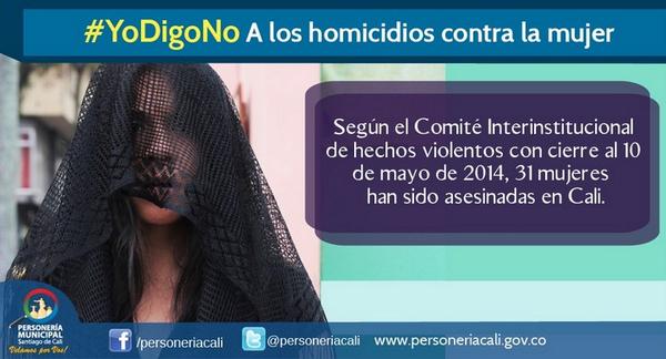 personeriacali's tweet photo. #YoDigoNo Personería rechaza muerte de 4 mujeres en hechos violentos en #Calico | @AnSANTAMARIA http://t.co/zYTwuk8cyq