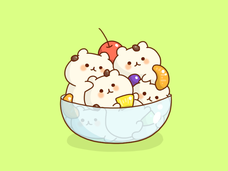 تويتر ちいさんぽ على تويتر 過去イラスト４ しろくまアイス Http T Co C8rb5nt5pm