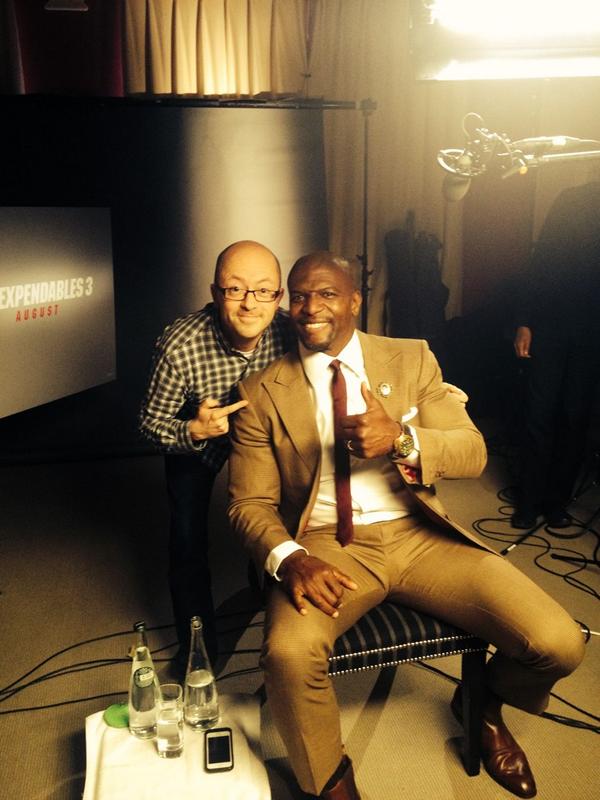 ShowbizSimon's tweet image. I've got @terrycrews on #LondonGo @LondonLive this week. He is just awesome! #ex3 #Expendables3