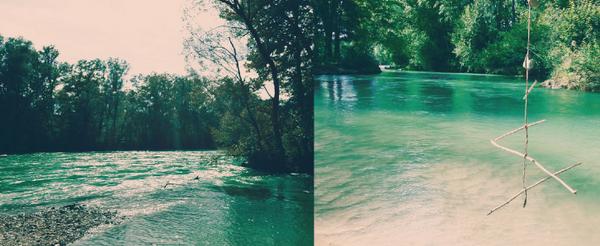 Wer weiss, wo sich dieser schöne Fleck an der Aare befindet? #bern #aare #sommer