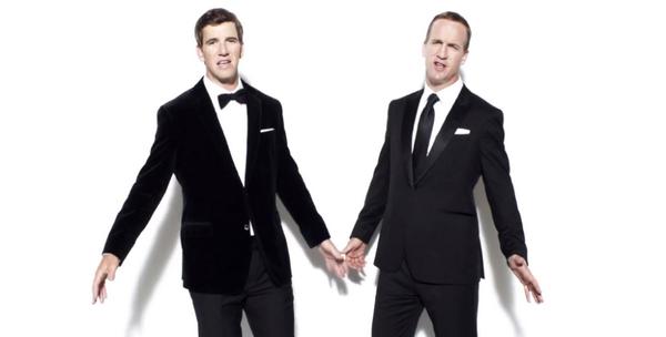 Broncos's tweet photo. Peyton and Eli are back and rapping for @DIRECTV.

WATCH: http://t.co/B6Or9ibzWb http://t.co/pyh94reI8m