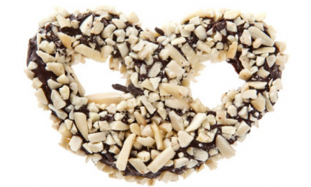 Dark Chocolate Covered Pretzel with Caramel Natural Almonds! #LuxPretzels