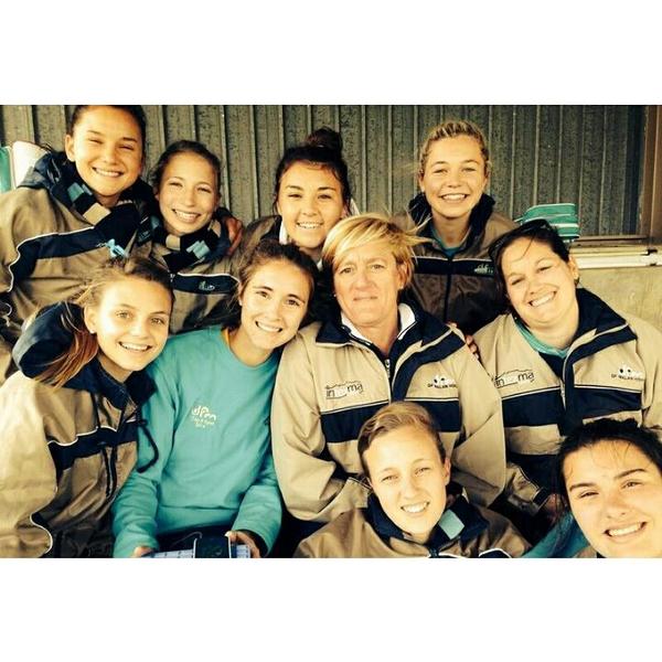 Great hockey tour @ oranje meisieskool <a href="/SA_Hockey/">SA Hockey</a> with <a href="/pietiecoetzee/">Pietie</a> as speaker. #hockey #premier2014 #meisies #dfm