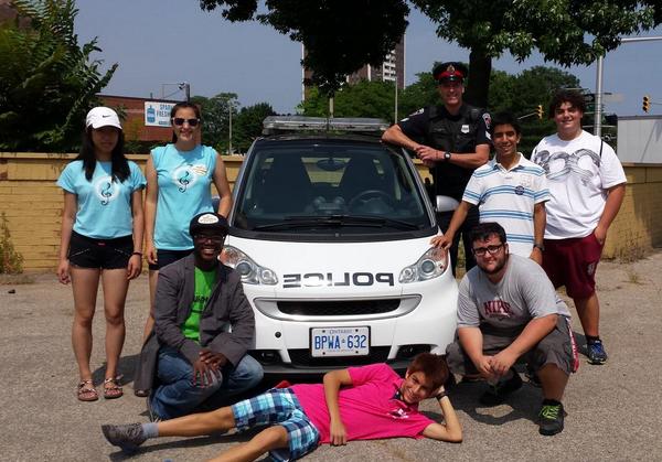 UFFHamilton's tweet image. @UFFHamilton youth with @HamiltonPolice Officer Bungar #SmartCop!