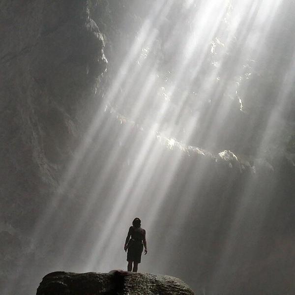 "In the main cave, it feels like another world. I was in a fantasy" - George Livingston, Jomblang Cave, Indonesia