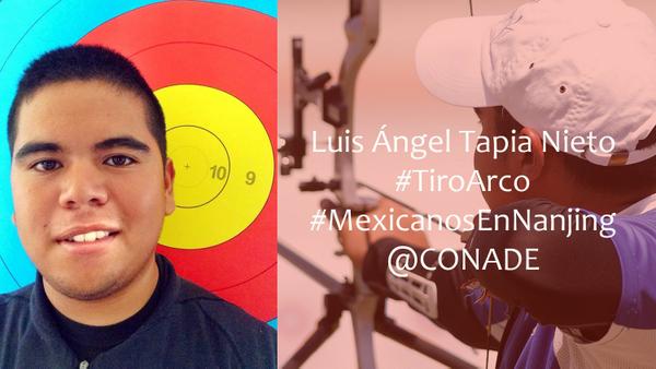 conadeoficial's tweet photo. A 4 días. Conoce a tu selección Olímpica juvenil: Luis Tapia Derrant #TiroconArco #MexicanosenNanjing #yogselfie http://t.co/AZbTpj3rTv