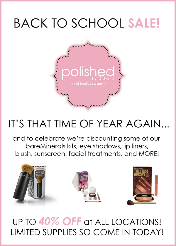 Up to 40% off bareMinerals! Doesn't get better than that!