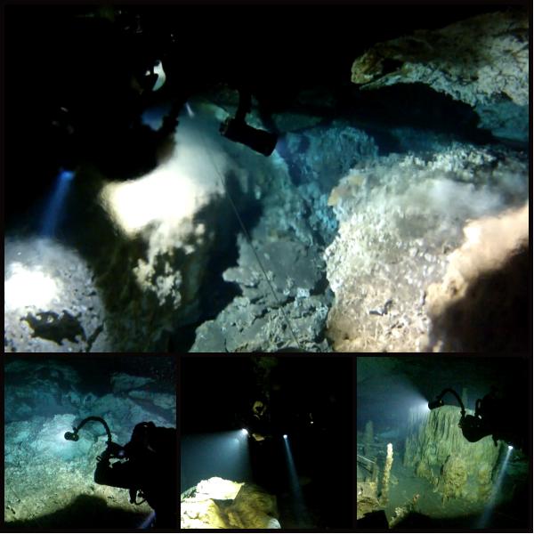 First cave dive with my camera <a href="/planetscubamex/">Planet Scuba Mexico</a>