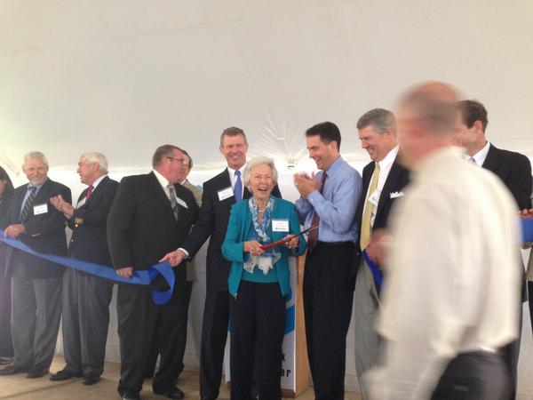 ScottWalker's tweet photo. Cut ribbon for huge new PrintPack plant in Rhinelander.  They are global but picked Wisconsin. http://t.co/FuJT4HT9pi