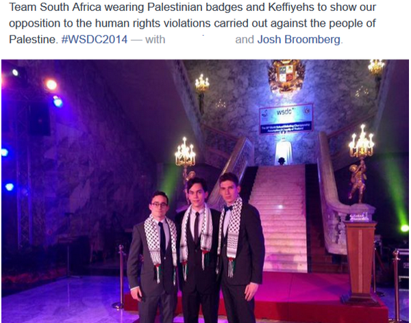 intifada's tweet photo. South African Jewish students hounded after expressing solidarity with Gaza http://t.co/5Iv9oMxChY http://t.co/ReX4ajU8uh