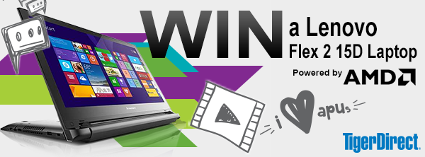 TigerDirect's tweet photo. Looking for the ultimate Back to School gift? Re-tweet this for a chance to win a @lenovo Flex 2 15D powered by @AMD http://t.co/I2SOXixvAA