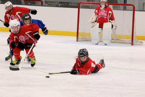 Dive for the puck! #MotivationMonday #twinrinksli #eisenhowerpark #Hockey