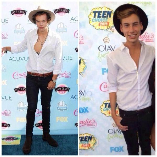 1DUpdatesBS's tweet photo. Harry last night at the Teen Choice Awards (via insider) http://t.co/XHBvTKM4Zk