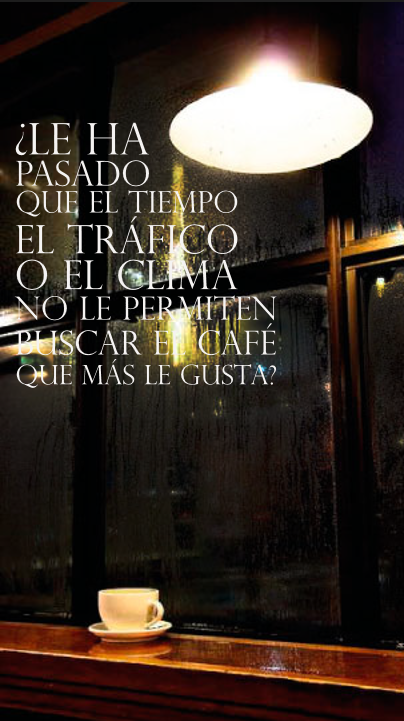 JaimeDuque15's tweet photo. ¿Le ha pasado que el tiempo, el tráfico o el clima no le permiten buscar el café que más le gusta? http://t.co/KKEIkyDOEJ