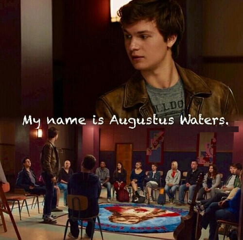 MagiadeLectores's tweet photo. "Mi nombre es Augustus Waters y mi mayor miedo es el olvido." ― TFIOS. http://t.co/rEz2lPV5Kx