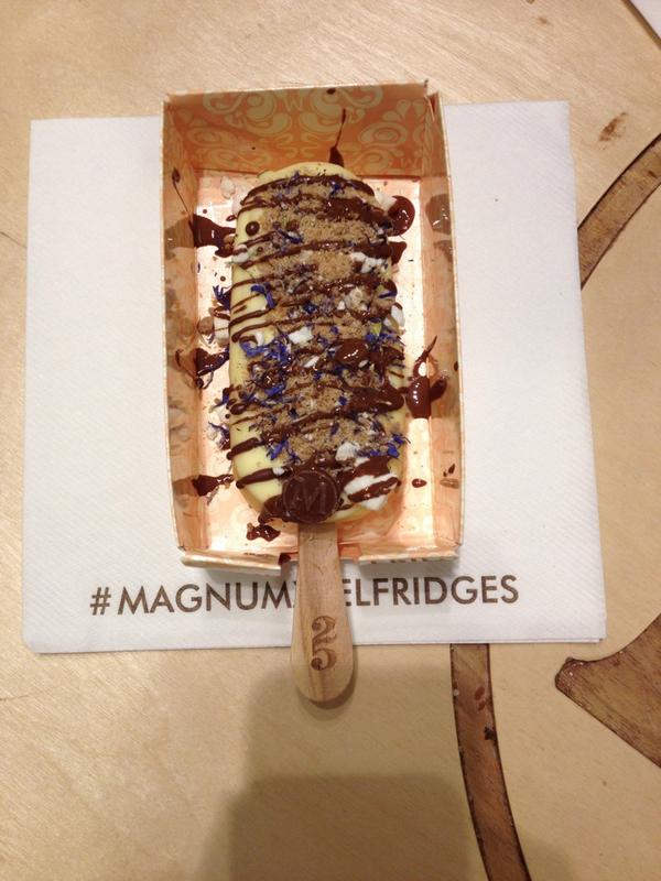 Thanks for the yummy ice cream #MagnumxSelfridges