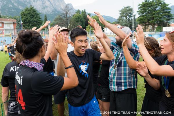 SeattleRiot's tweet image. #IBelieveThatWeWillChen MT @phototino Congrats to @SockeyeUltimate for taking home the silver medal at the #WUCC2014.