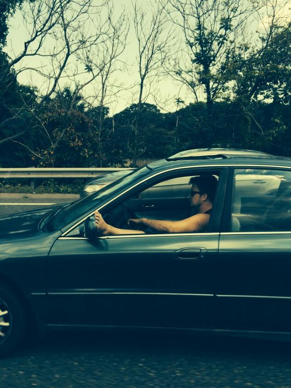 KChenoweth's tweet photo. Don't worry. Lean back and have a good trip. #notdangerousatall http://t.co/kW6zM6Tp05