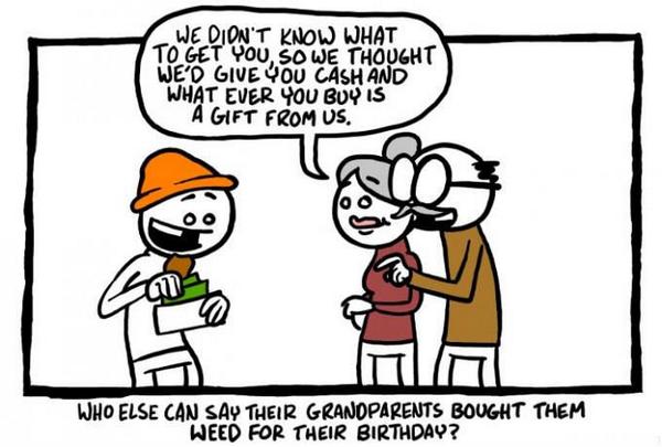 thedealszone's tweet photo. Who else can say their grandparents bought them weed for their birthday?
#happybirthday #smoke #weedliketotalk http://t.co/cMgrikV8jy