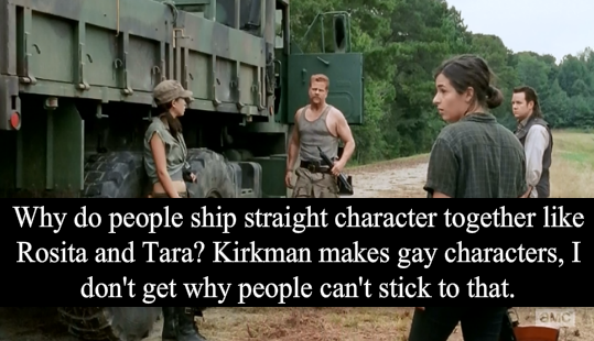 TWDConfessions_'s tweet photo. Agree COMPLETELY. I don't think Rosita is a lesbian, or bisexual. Sorry, folks.

#Tarasita #RositaE #TaraC http://t.co/xPFOJi1uqo