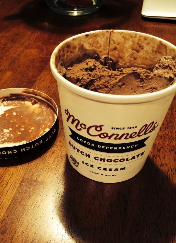 Creaturist's tweet image. "I say we just grab two spoons and go at this like animals." With @EmilyDSteele