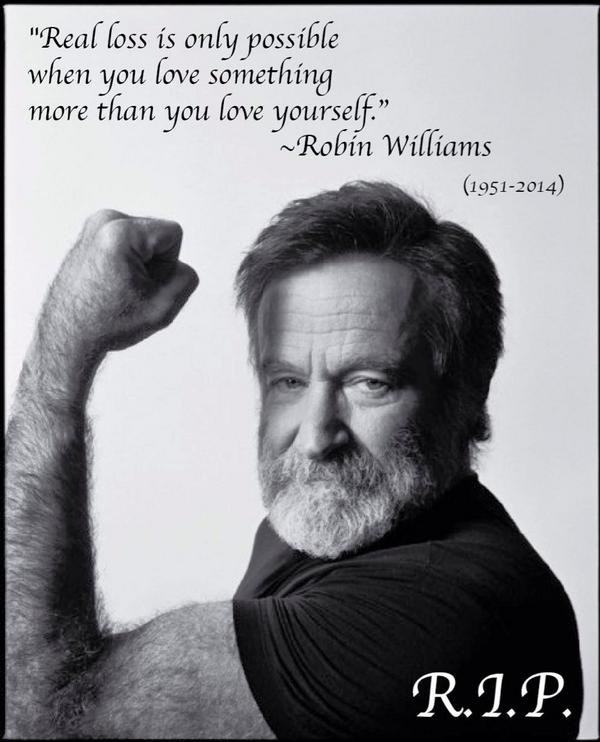 You will be missed. #RobinWilliams