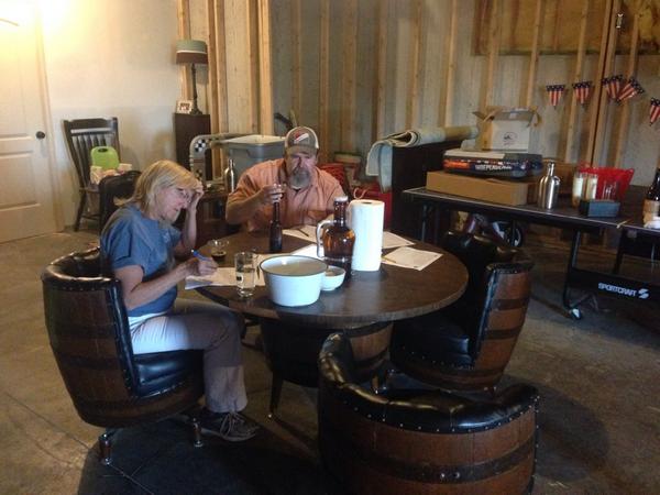 Judging has started .....American Brown Ales and American Stout