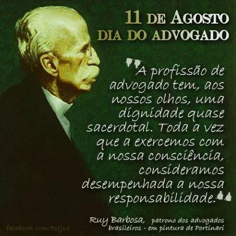 ALEXANDRE PAVÃO on Twitter: "Dia 11 de Agosto Dia do Advogado Parabéns aos  amigos da nobre arte da advocacia @OABRJ_oficial @CFOAB @oab_brasil  http://t.co/EtlT8edUqq"