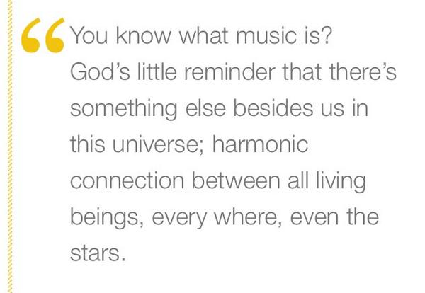 Robin Williams' take on music: