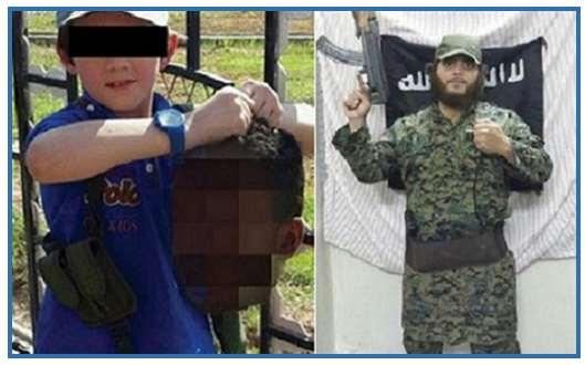 بالصور.. طفل أسترالي بـ داعش يحمل الرؤوس المقطوعة