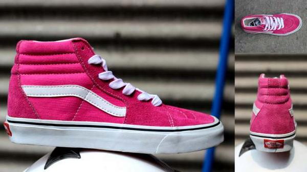 Sepatu Vans Pink - Sepatu Vans Nih On Quot Vans Sk8 Hi Pink Sz5 10 sepatu vans pink sepatu vans nih on quot vans sk8 hi pink sz5 10