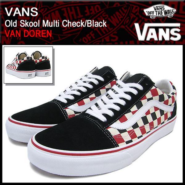vans old skool multi checkerboard