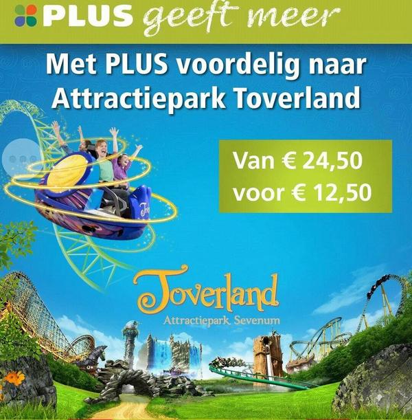 Sparen voor korting voor Toverland kaarten?
Speciale Plus dagen voor een speciale prijs
Zie ook onze FB pagina