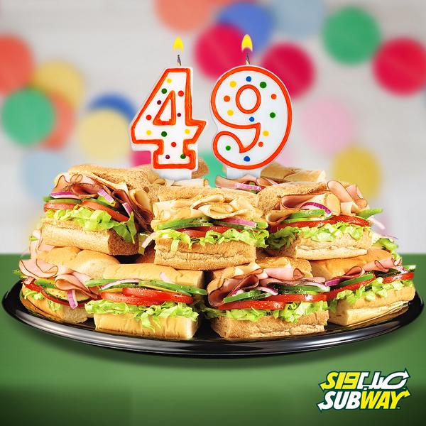 SUBWAYArabia's tweet image. #UAE Let’s celebrate together! If ur birthday is tomorrow, join us in store with ur ID to get a free #SandwichPlatter