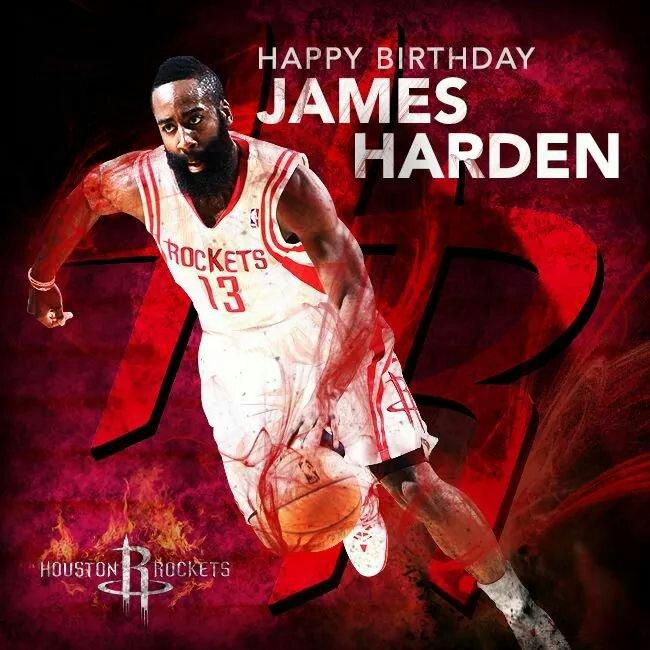Happy 25th birthday JAMES HARDEN... 