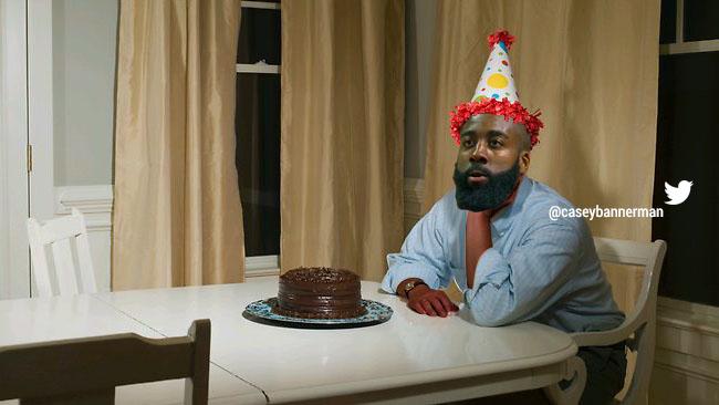 Oh no, James Harden forgot to invite the role players to his birthday! Happy Birthday anyways JH! 