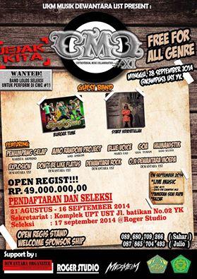 "CMC#11 present "Jejak Kita" | need more band | 50K ALL GENRE | cp 089680709266" <a href="/hndrock/">HAVE A NICE DAY</a> <a href="/CORALLBASTION/">CORALL BASTION HC</a> <a href="/fiber_board/">FIBERBOARD BAND</a>