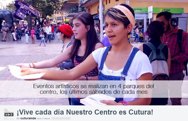 LeoNetCo's tweet photo. ¡Vive cada día Nuestro Centro es Cultura! #TicDigital #Cultura http://t.co/XgDqwxgInT @AlcaldiadeMed @Culturamde http://t.co/fJCJlN3cQE