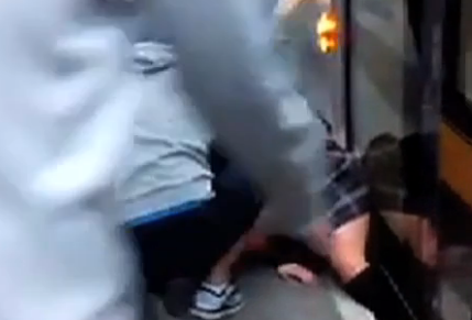 SunVideo's tweet photo. This amazing footage shows the moment passenger power shifted a tram off a schoolgirl's leg: http://t.co/XnGCRCQpVJ http://t.co/2V0JQHuvlW