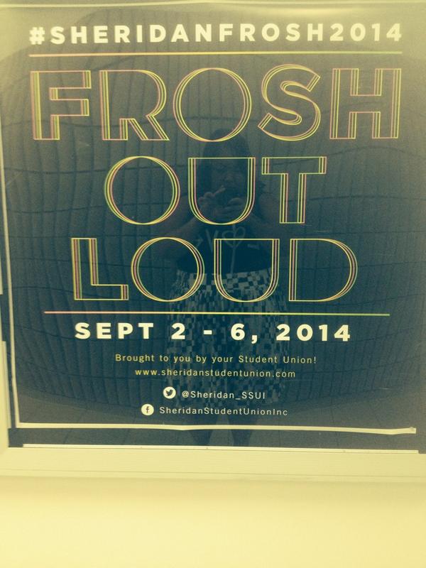 Meeting the faculty for Arts- Sheridan College Orientation 2014. Oh &amp; FROSH 😜