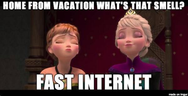 9GAG's tweet photo. Oh how I love that smelly smell of fast internet. http://t.co/mBzBJGyMWT