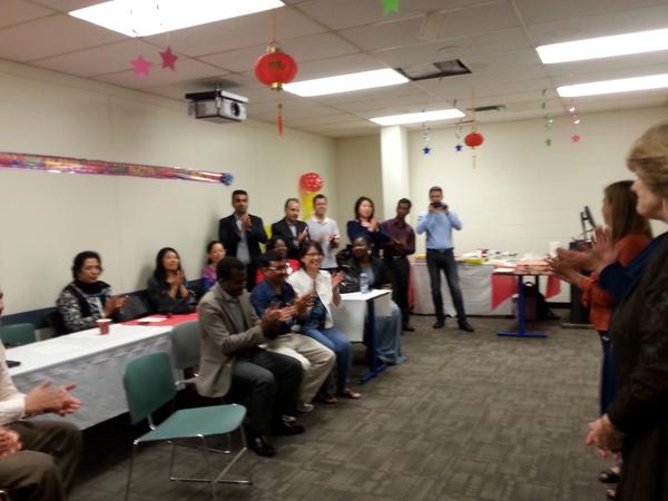 NewtoCanada's tweet image. Congratulations Humber #OSLT #ProjectManagement students! Great food+Great entertainment+Great people = Great Party!