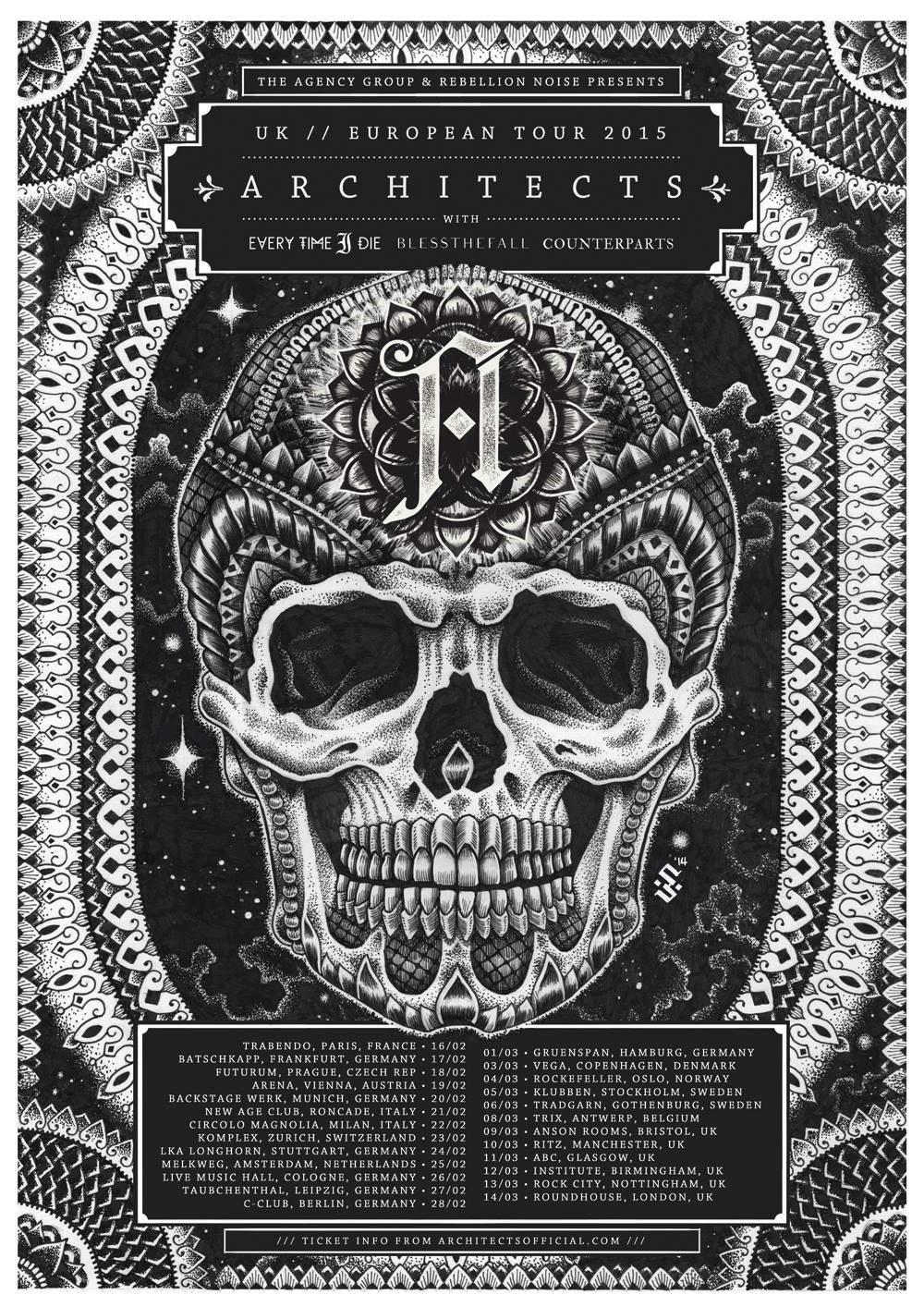 Architects 2015 European/UK Tour