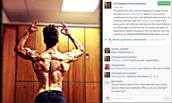 gymversus's tweet photo. Go and follow team ambassador and shredder @CFB_93 - have to love the testimonial, thank you Chris #backdouble http://t.co/XGCxLOFmqK
