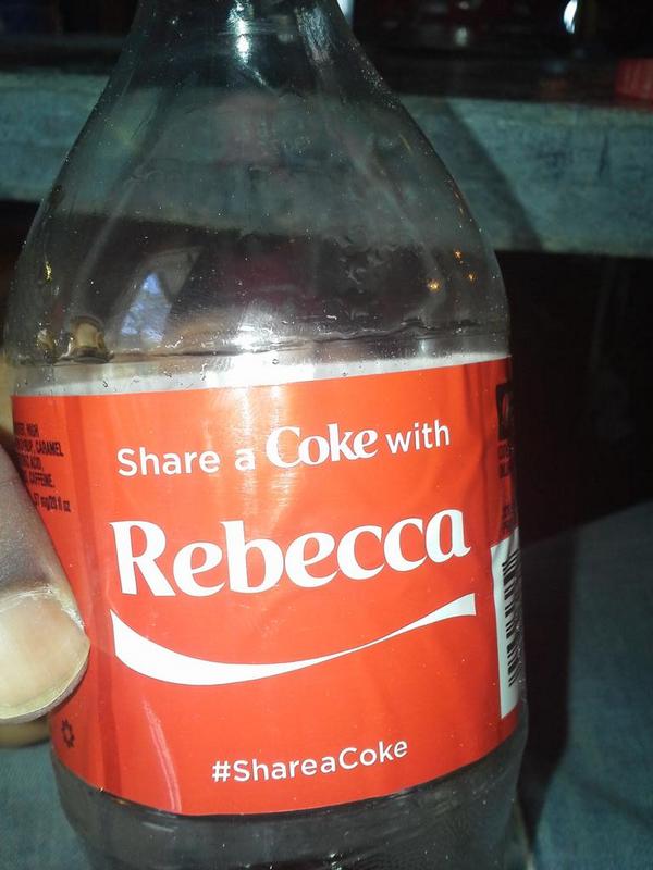Had to #ShareACoke wit you <a href="/beccabelle92795/">becca</a>