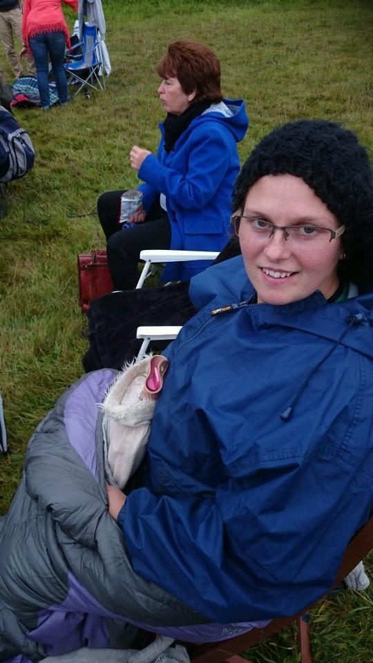 Hot water bottle, sleeping bag, garden chair and kettle. #tempest@perranround