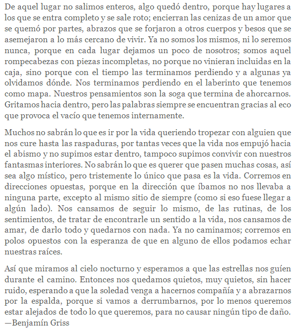 BenjaminGriss's tweet photo. De aquel lugar no salimos enteros. http://t.co/t73f3mmOvN