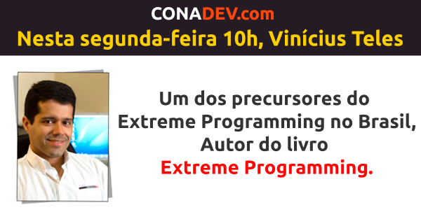 conadev's tweet image. Palestra destas segunda-feira as 10h! Vinícius Teles, em uma entrevista CURIOSA!!! conadev.com